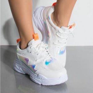 Cape Robbin White Siren Diva Chunky Sneaker